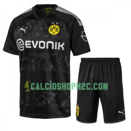 Borussia Dortmund Bambino Maglia Trasferta 2019/2020 Manica Corta (+ Pantaloncini)